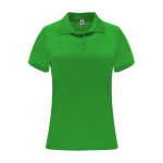 Polo técnico de punto piqué en poliéster 150 g/m2 para mujer Roly color verde manzana