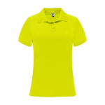 Polo técnico de punto piqué en poliéster 150 g/m2 para mujer Roly color amarillo fluorescente