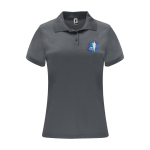 Polo técnico de punto piqué en poliéster 150 g/m2 para mujer Roly vista impresión serigrafía