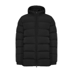 Parka deportiva acolchada de poliéster 110 g/m2 unisex Roly color negro