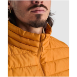 Chaleco aislante de poliéster tacto pluma para hombre 290 g/m2 Roly color amarillo oscuro vista detalle 1