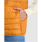Chaleco aislante de poliéster tacto pluma para hombre 290 g/m2 Roly color amarillo oscuro vista detalle 2