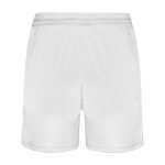 Pantalón corto deportivo de poliéster 100% para niños 140 g/m2 Roly color blanco segunda vista trasera
