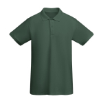 Polo de algodón orgánico 100% en punto piqué para hombre 210 g/m2 Roly color verde botella