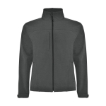 Chaqueta softshell de poliéster de 3 capas unisex 300 g/m2 Roly color grafito