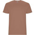 Camiseta con logo de algodón 100% en punto para hombre 190 g/m2 Roly color marrón