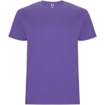 Camiseta con logo de algodón 100% en punto para hombre 190 g/m2 Roly color violeta