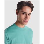 Camiseta con logo de algodón 100% en punto para hombre 190 g/m2 Roly color azul oscuro