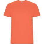 Camiseta de punto en algodón para niños para propaganda 190 g/m2 Roly color naranja pastel