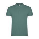 Polo de algodón en punto piqué de hombre en manga corta 200 g/m2 Roly color verde militar