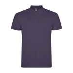 Polo de algodón en punto piqué de hombre en manga corta 200 g/m2 Roly color lila