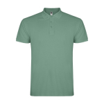 Polo de algodón en punto piqué de hombre en manga corta 200 g/m2 Roly color verde oliva
