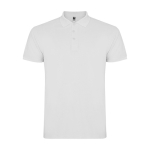 Polo de punto piqué de algodón 100% para niños 200 g/m2 Roly color blanco