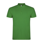 Polo de punto piqué de algodón 100% para niños 200 g/m2 Roly color verde tropical