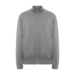 Jersey de cuello perkins de algodón y poliéster unisex 280 g/m2 Roly color gris claro jaspeado