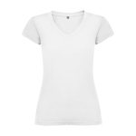 Camiseta de 100% algodón en punto para mujer 155 g/m2 Roly color blanco