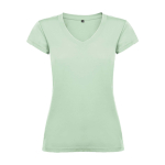 Camiseta de 100% algodón en punto para mujer 155 g/m2 Roly color verde suave