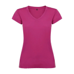 Camiseta de 100% algodón en punto para mujer 155 g/m2 Roly color fucsia