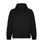Sudadera hecha de un 57% de algodón orgánico unisex 300 g/m2 Roly color negro