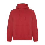Sudadera hecha de un 57% de algodón orgánico unisex 300 g/m2 Roly color rojo