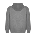 Sudadera hecha de un 57% de algodón orgánico unisex 300 g/m2 Roly color gris claro jaspeado segunda vista trasera