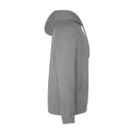 Sudadera hecha de un 57% de algodón orgánico unisex 300 g/m2 Roly color gris claro jaspeado segunda vista lateral