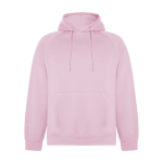 Sudadera hecha de un 57% de algodón orgánico unisex 300 g/m2 Roly color rosa claro
