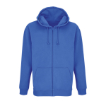Sudadera de algodón y poliéster con capucha SOL'S Carter 280 g/m2 color azul real tercera vista