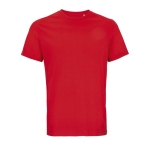 Camiseta unisex 100% algodón orgánico SOL'S Legend 175 g/m2 color rojo