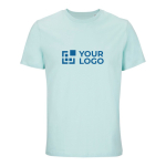 Camiseta unisex 100% algodón orgánico SOL'S Legend 175 g/m2 color azul grisáceo vista de impresión