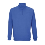 Sudadera algodón y poliéster de cremallera 1/4 SOL'S Conrad 280 g/m2 color azul real tercera vista