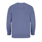 Sudadera algodón y poliéster reciclado niños SOL'S Columbia 280 g/m2 color azul vista trasera