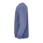 Sudadera algodón y poliéster reciclado niños SOL'S Columbia 280 g/m2 color azul vista lateral