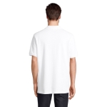 Polo 100% algodón orgánico unisex con 2 botones SOL'S Pegase 210 g/m2 color blanco segunda vista fotografía