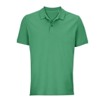 Polo 100% algodón orgánico unisex con 2 botones SOL'S Pegase 210 g/m2 color verde