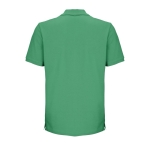 Polo 100% algodón orgánico unisex con 2 botones SOL'S Pegase 210 g/m2 color verde vista trasera