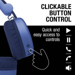 Cascos inalámbricos con manos libres Fresh 'n Rebel Code Core color azul octava vista