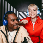 Auriculares con manos libres en colores pasteles Fresh 'n Rebel color azul claro novena vista