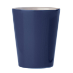 Taza de cerámica con asa triangular en colores hecha en EU 270ml color azul oscuro tercera vista