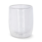 Vaso de cristal para el café de doble pared con capacidad de 230ml color transparente
