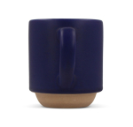 Taza con elegante diseño finlandés en la parte de abajo 180ml color azul oscuro cuarta vista