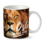Taza promocional blanca de cerámica especial para sublimación 300ml color blanco