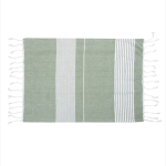 Toalla de algodón orgánico tipo Hammam en varios colores 50x70cm color verde