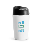 Vaso take away con función de abre y cierre con botón 240ml vista principal