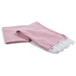 Toalla de algodón reciclado tipo Hammam de color solido 150x90cm color rojo