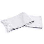 Toalla de algodón reciclado tipo Hammam de color solido 150x90cm color gris claro