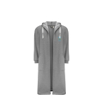 Bata de baño con dos bolsillos, capucha y cinturón para la cintura vista principal