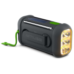 Radio portátil de silicona con linterna y powerbank 1.000mAh Muse color negro tercera vista