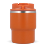 Vaso take away de doble pared compatible con cafeteras 280ml color naranja quinta vista