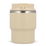 Vaso take away de doble pared compatible con cafeteras 280ml color beige quinta vista